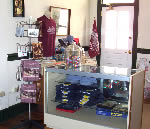 Display case of items for sale