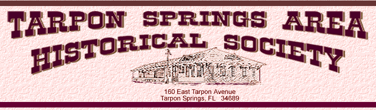 Tarpong Springs Historical society header
